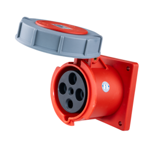Ổ cắm loại cố định bắt trên bảng điện 4 cực, 63A, IP67 mã MPN-3342