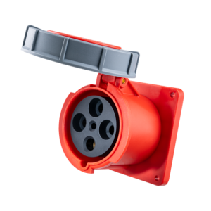 Ổ cắm loại cố định bắt trên bảng điện 4 cực, 125A, IP67 mã MPN-3442