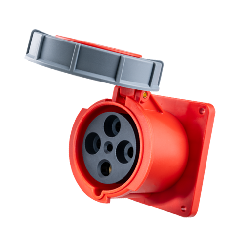 Ổ cắm loại cố định bắt trên bảng điện 4 cực, 125A, IP67 mã MPN-3442