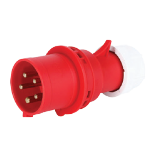 Phích cắm loại di động có kẹp giữ dây 5 cực, 32A, IP44 mã MPN-025
