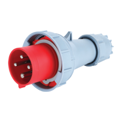 Phích cắm loại di động có kẹp giữ dây 4 cực, 63A, IP67 mã MPN-0342
