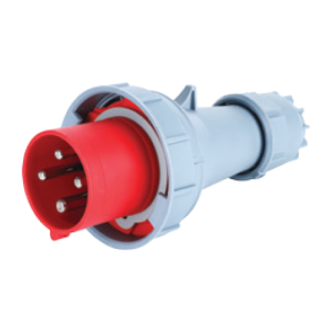 Phích cắm loại di động có kẹp giữ dây 4 cực, 125A, IP67 mã MPN-044K