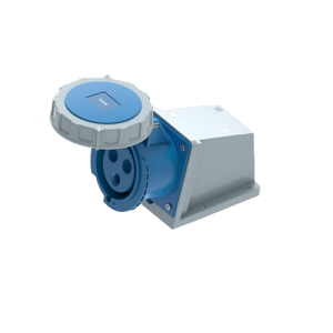 Ổ cắm cố định bắt trên tường 3 cực, 16A, IP67 mã MPN2-1132