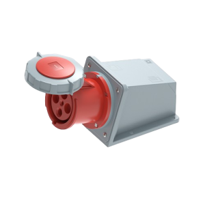 Ổ cắm cố định bắt trên tường 4 cực, 63A, IP67 mã MPN2-1342