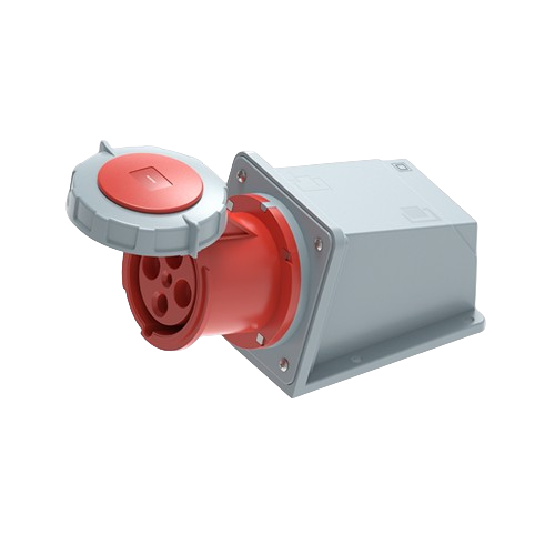 Ổ cắm cố định bắt trên tường 4 cực, 125A, IP67 mã MPN2-1442