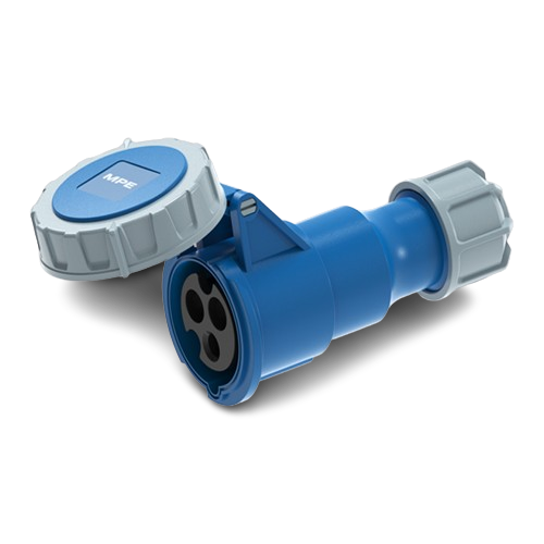 Ổ cắm di động có kẹp giữ dây 3 cực, 16A, IP67 mã MPN2-2132