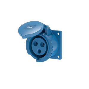 Ổ cắm loại cố định bắt trên bảng điện 3 cực, 32A, IP44 mã MPN2-323