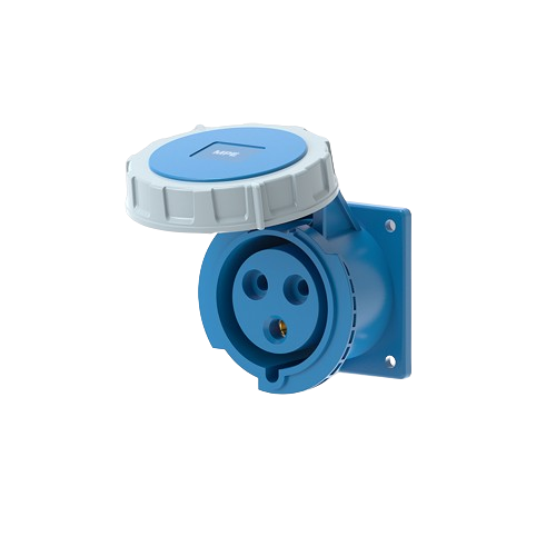 Ổ cắm loại cố định bắt trên bảng điện 3 cực, 16A, IP67 mã MPN2-3132