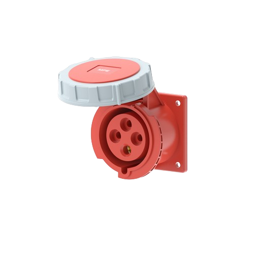 Ổ cắm loại cố định bắt trên bảng điện 4 cực, 32A, IP67 mã MPN2-3242