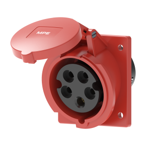 Ổ cắm loại cố định bắt trên bảng điện xéo 5 cực, 16A, IP44 mã MPN2-415