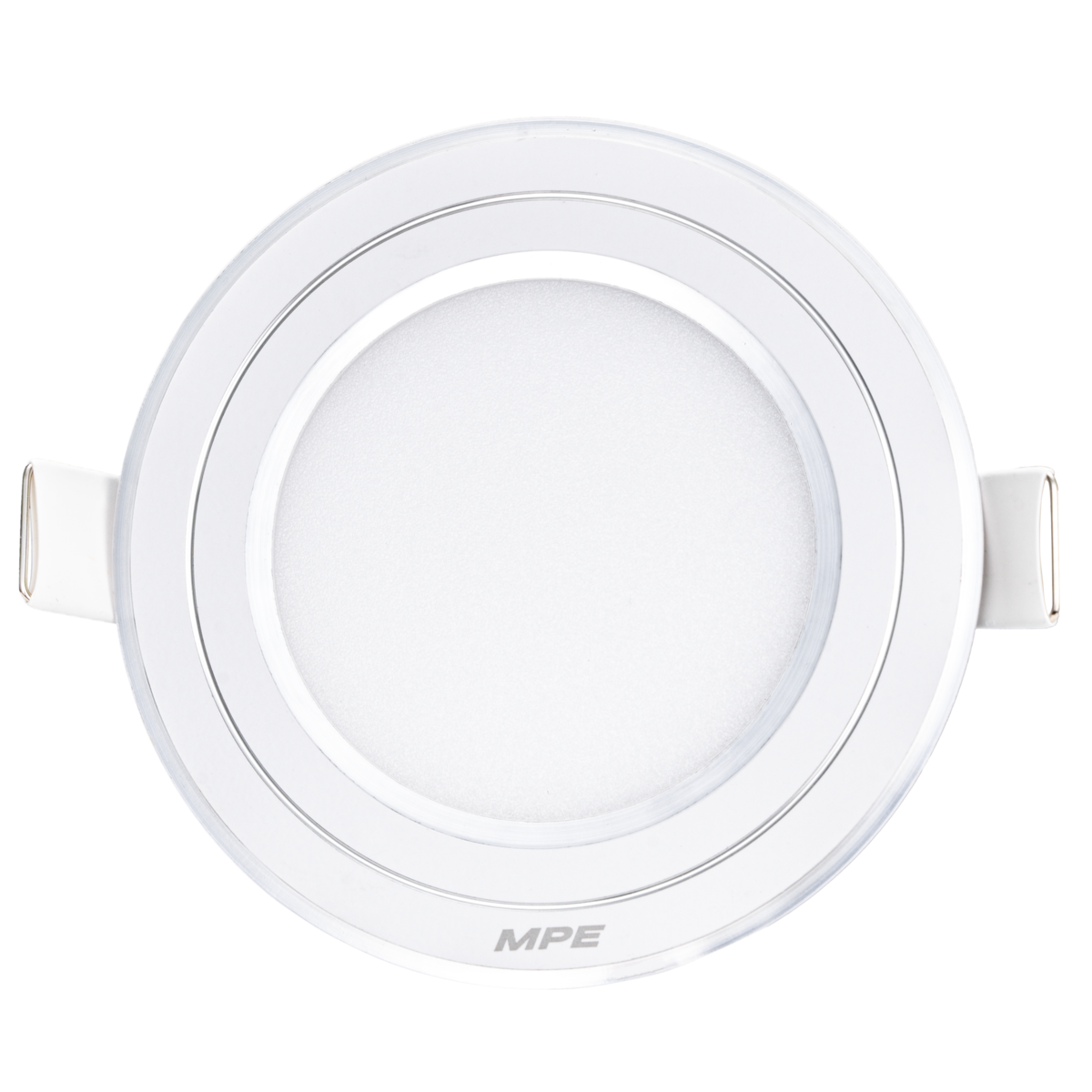 LED Panel âm trần nhôm viền bạc mặt tròn 7W ánh sáng trắng RPL-7T/S