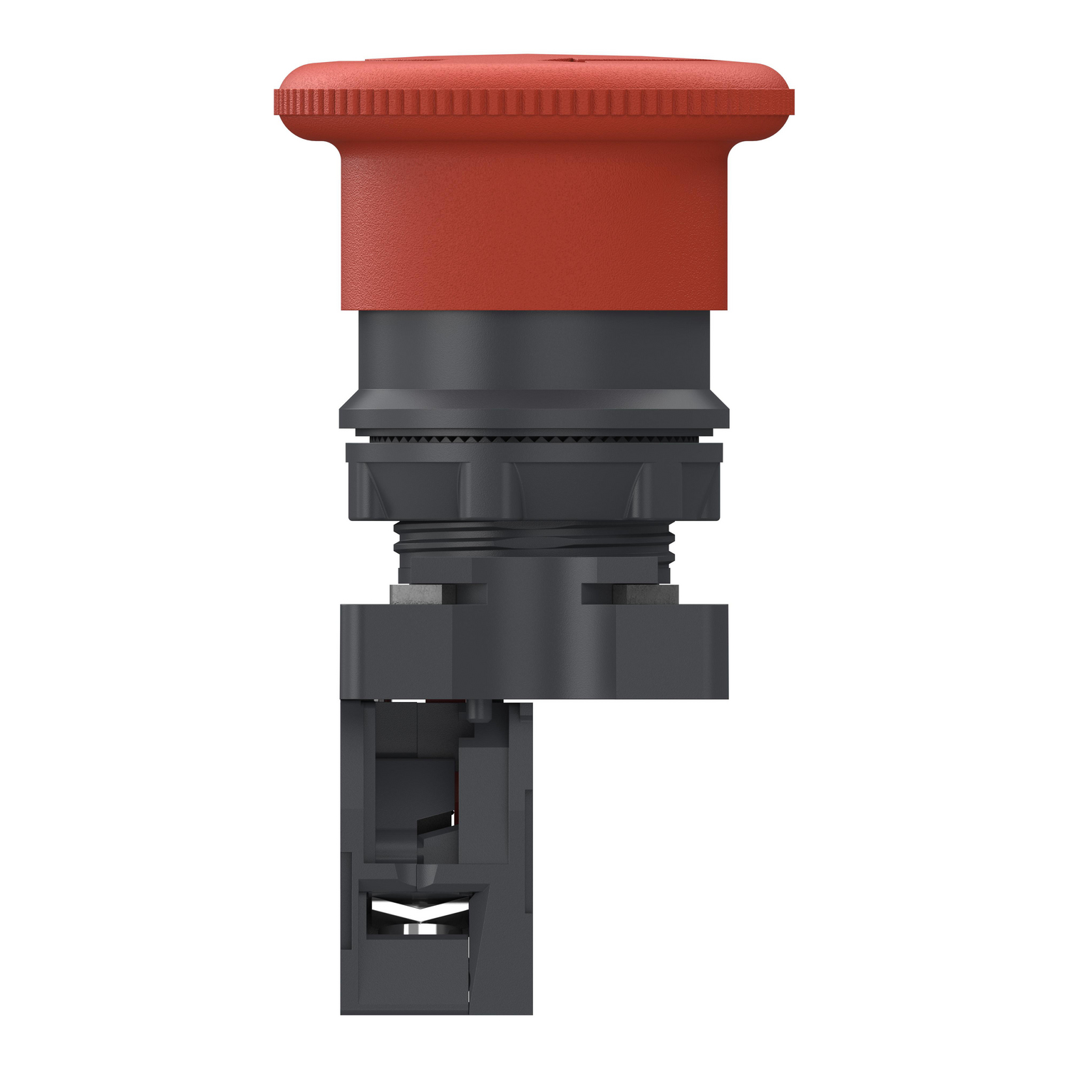 Schneider XA2AS542 - Nút nhấn dừng khẩn cấp XA2AS542 hoàn chỉnh, Easy Harmony XA2, đầu nhựa, Ø 22mm, xoay để nhả, đầu nấm 40mm, 1 NC, màu đỏ.
