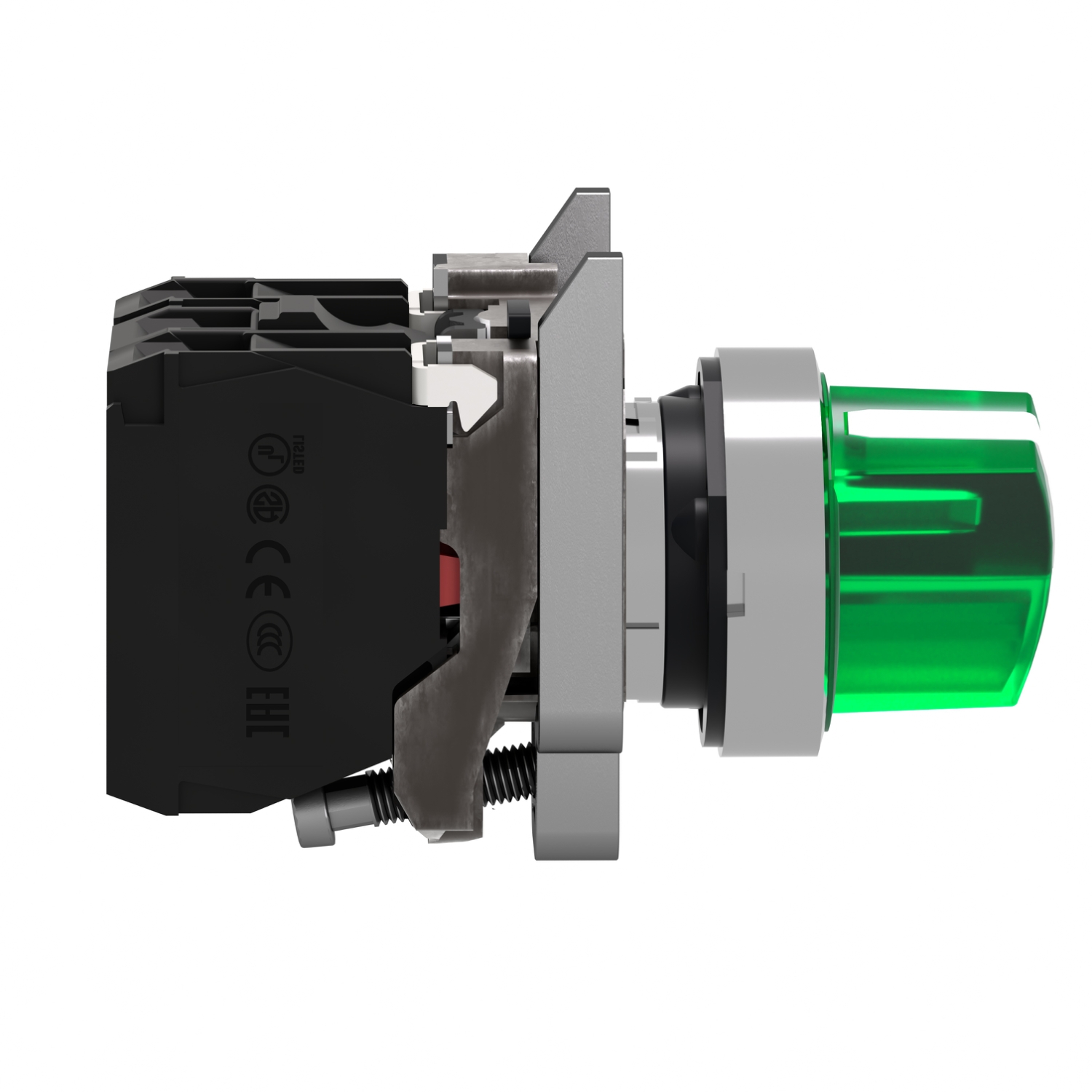 Schneider XB4BK123B5 - Công Tắc 2 Vị Trí Có Đèn Xanh Schneider XB4BK123B5 24V 1NO+1NC