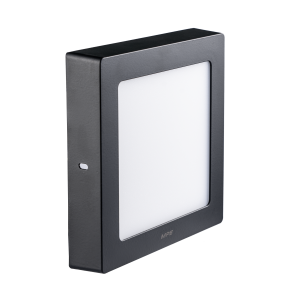 LED Panel ốp nổi nhựa đen, mặt vuông 18W ánh sáng trắng SSPLB2-18T