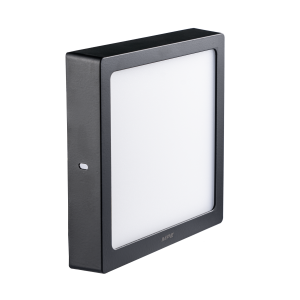 LED Panel ốp nổi nhựa đen, mặt vuông 24W ánh sáng vàng SSPLB2-24V