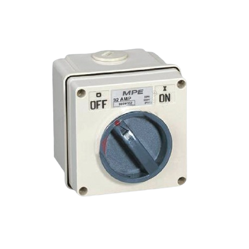 Cầu dao chống thấm nước IP66, 1 cực, 32A, 250V mã SW-132