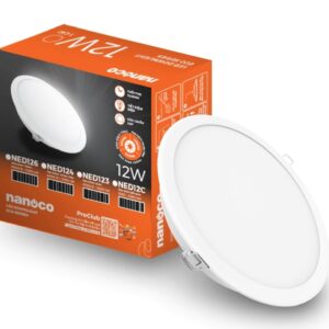 Đèn LED Downlight Eco Ø120 12W Nanoco 4 chế độ màu NED123./ NED124./ NED126./ NED12C.