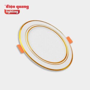 Đèn LED Panel tròn Điện Quang LEDPN04 7W viền vàng Ø110