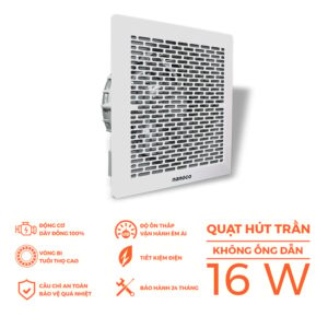 Quạt hút âm trần Nanoco NCV1520-C 16W có ống dẫn