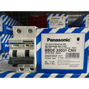 RCBO Panasonic BBDE22031CNV 2P 20A 30mA 6kA