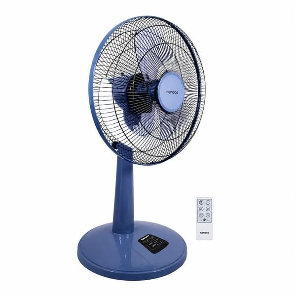 Quạt lửng có remote bạc đạn Nanoco model NLF1626RC – Công suất 47W, cánh 40cm, 3 cấp độ gió